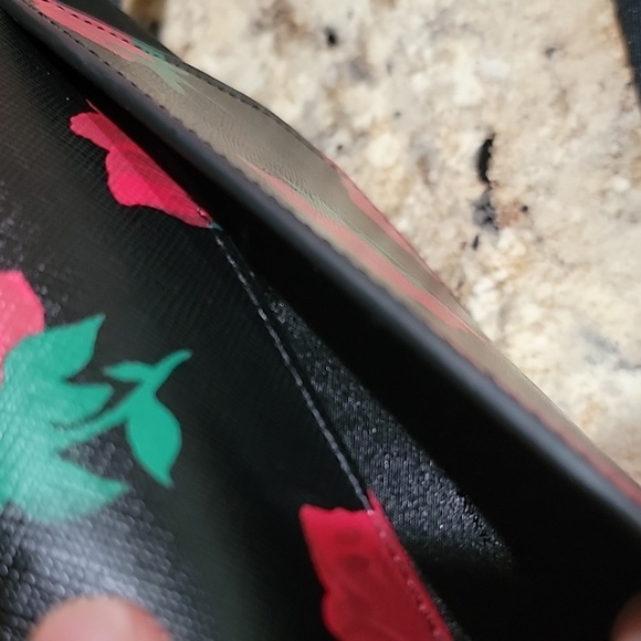 Kate Spade NWT Madison Rose Toss Printed Saddle Bag Crossbody - Picture 6 of 9